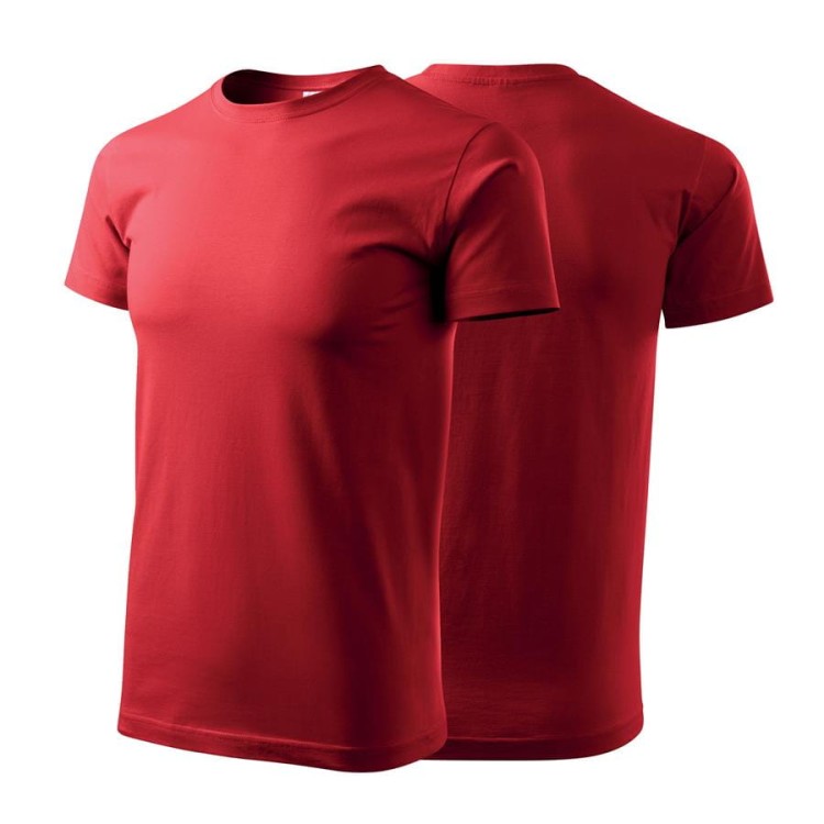 Koszulka z krótkim rękawem czerwony męska z haftem nadrukiem logo firmy 200g BASIC129 kolor 07 koszulka krótki rękaw (Copy).jpg