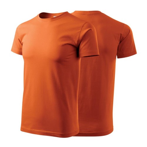 Koszulka z krótkim rękawem pomarańczowy męska z haftem nadrukiem logo firmy 200g BASIC129 kolor 11 koszulka krótki rękaw (Copy).jpg