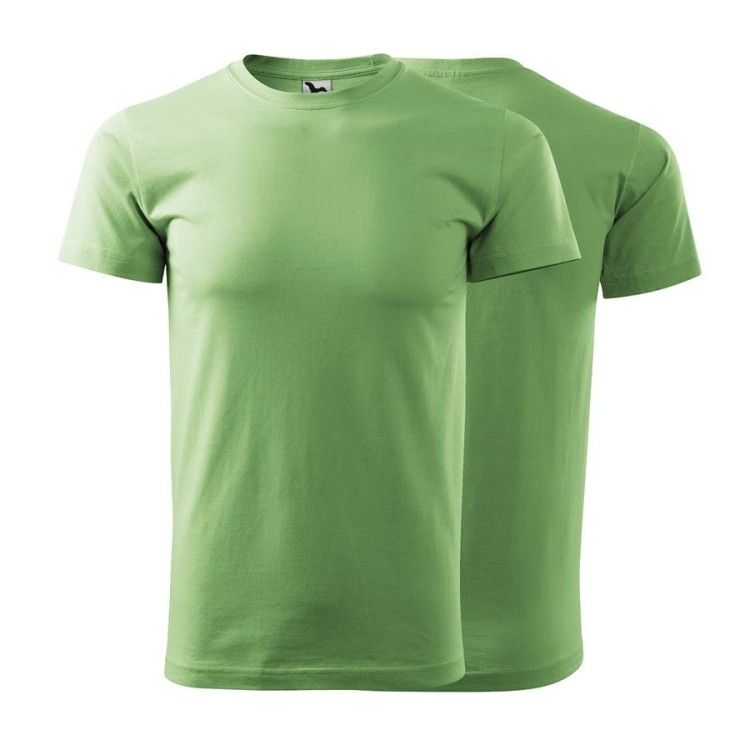 Koszulka z krótkim rękawem groszkowy męska z haftem nadrukiem logo firmy 200g BASIC129 kolor 39 koszulka krótki rękaw (Copy).jpg