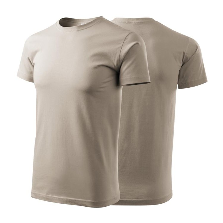 Koszulka z krótkim rękawem lodowo siwy męska z haftem nadrukiem logo firmy 200g BASIC129 kolor 51 koszulka krótki rękaw (Copy).jpg