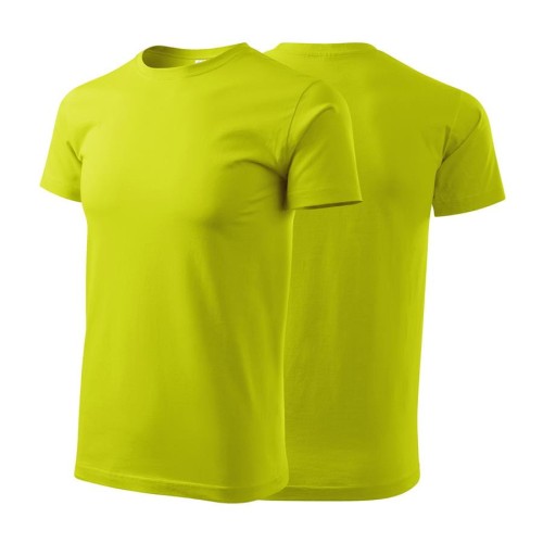 Koszulka z krótkim rękawem limetka męska z haftem nadrukiem logo firmy 200g BASIC129 kolor 62 koszulka krótki rękaw (Copy).jpg