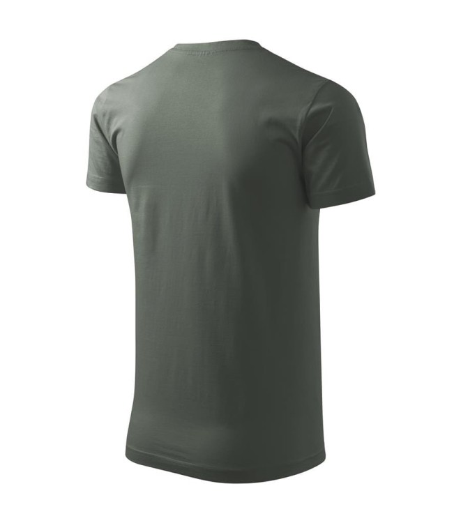 Koszulka z krótkim rękawem ciemny khaki męska z haftem nadrukiem logo firmy 200g BASIC129 kolor 67 koszulka krótki rękaw129_67_E_xl (5) (Copy).jpg