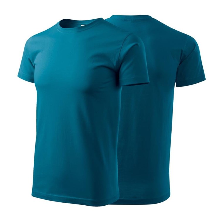 Koszulka z krótkim rękawem petrol blue męska z haftem nadrukiem logo firmy 200g BASIC129 kolor 93 koszulka krótki rękaw (2) (Copy).jpg