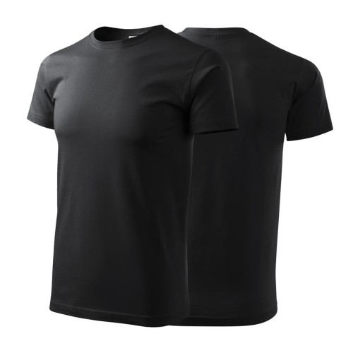 Koszulka z krótkim rękawem ebony gray męska z haftem nadrukiem logo firmy 200g BASIC129 kolor 94 koszulka krótki rękaw (Copy).jpg