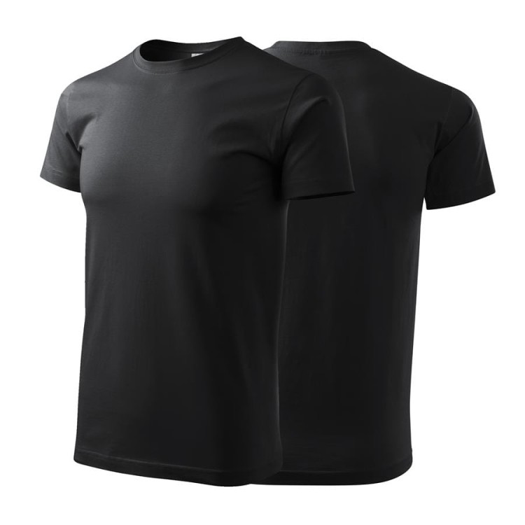 Koszulka z krótkim rękawem ebony gray męska z haftem nadrukiem logo firmy 200g BASIC129 kolor 94 koszulka krótki rękaw (Copy).jpg