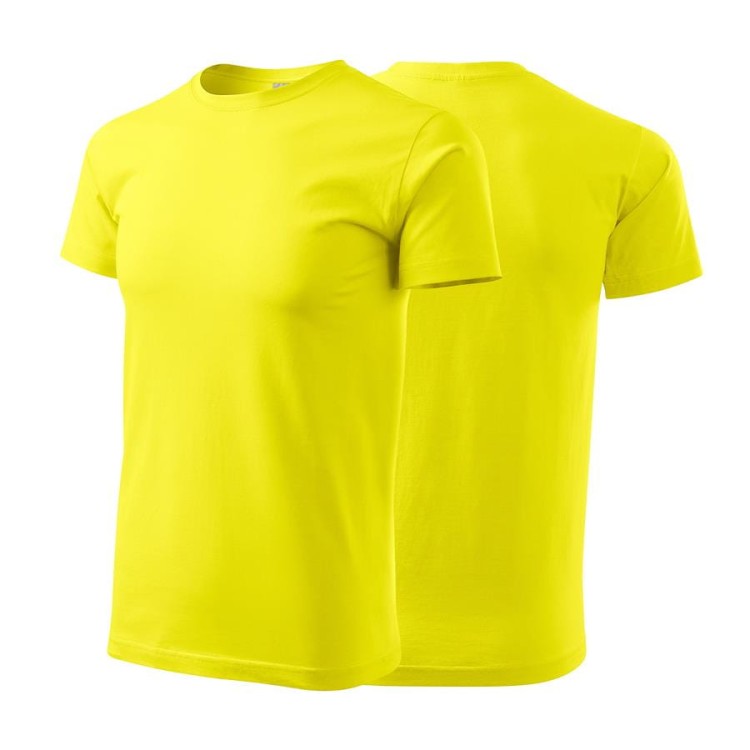 Koszulka z krótkim rękawem cytrynowy męska z haftem nadrukiem logo firmy 200g BASIC129 kolor 96 koszulka krótki rękaw (Copy).jpg
