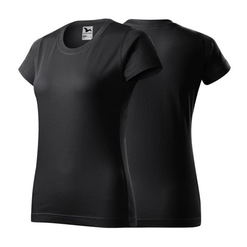 Koszulka z krótkim rękawem ebony gray damska z haftem nadrukiem logo firmy 160g BASIC134 kolor 94 koszulka krótki rękaw (Copy).jpg