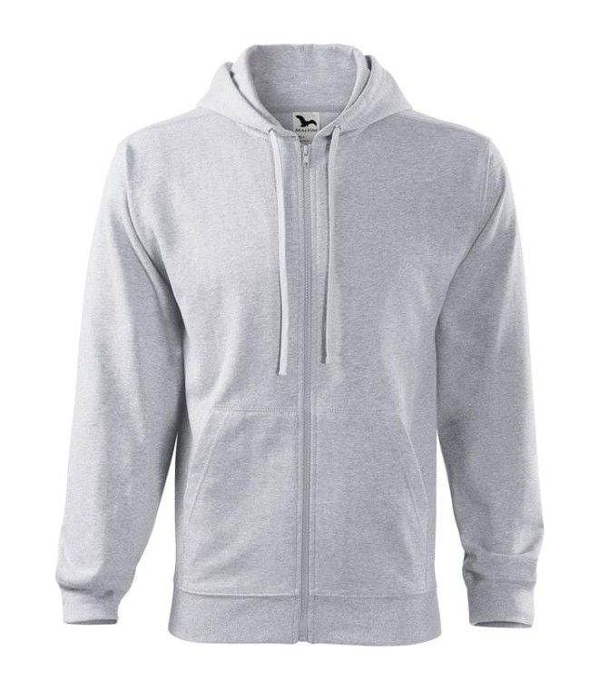 Bluza jasnoszary melanż męska z haftem nadrukiem logo firmy 300g 410 kolor 03 bluza trendy zipper410_03_C (2).jpg
