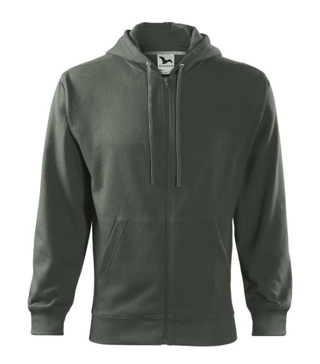 Bluza ciemny khaki męska z haftem nadrukiem logo firmy 300g 410 kolor 67 bluza trendy zipper410_67_C (2).jpg