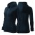 Bluza granatowa damska z logo na sercu i plecach z nadrukiem logo firmy 300g 411 kolor 02 bluza trendy zipper