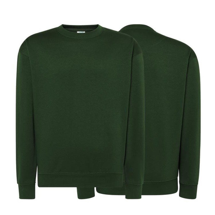 Bluza sweatshirt bottle green męska z haftem nadrukiem logo firmy 290g 290 kolor BG bluza sweatshirt.jpg