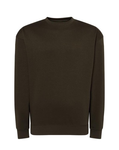 Bluza sweatshirt forest green męska z haftem nadrukiem logo firmy 290g 290 kolor FG bluza sweatshirtjhktshirt_swra290_fg_back (2).jpg