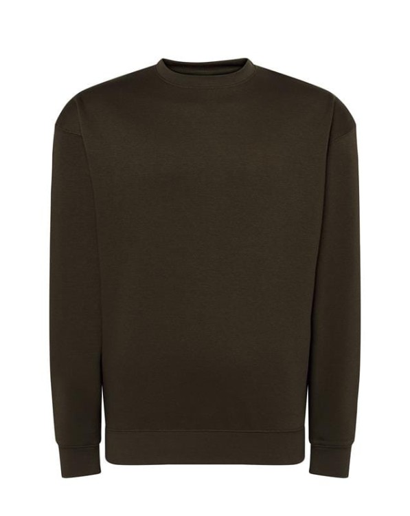 Bluza sweatshirt forest green męska z haftem nadrukiem logo firmy 290g 290 kolor FG bluza sweatshirtjhktshirt_swra290_fg_back (2).jpg