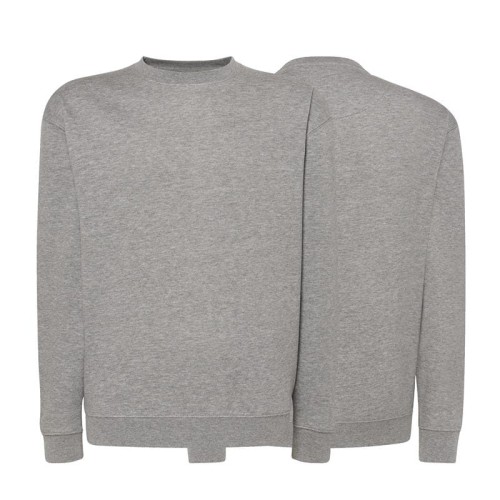 Bluza sweatshirt grey melange męska z haftem nadrukiem logo firmy 290g 290 kolor GM bluza sweatshirt.jpg