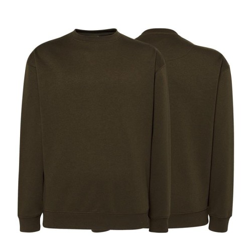 Bluza sweatshirt khaki męska z haftem nadrukiem logo firmy 290g 290 kolor KH bluza sweatshirt.jpg