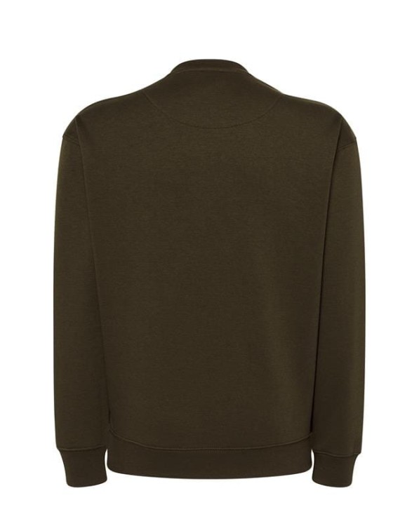 Bluza sweatshirt khaki męska z haftem nadrukiem logo firmy 290g 290 kolor KH bluza sweatshirtjhktshirt_swra290_kh_back (1).jpg