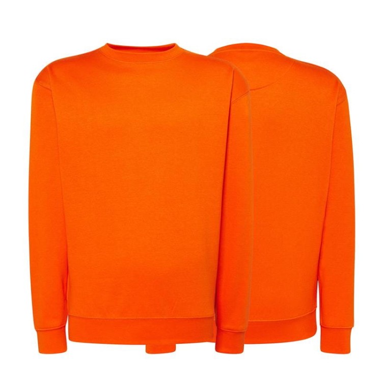 Bluza sweatshirt orange męska z haftem nadrukiem logo firmy 290g 290 kolor OR bluza sweatshirt.jpg