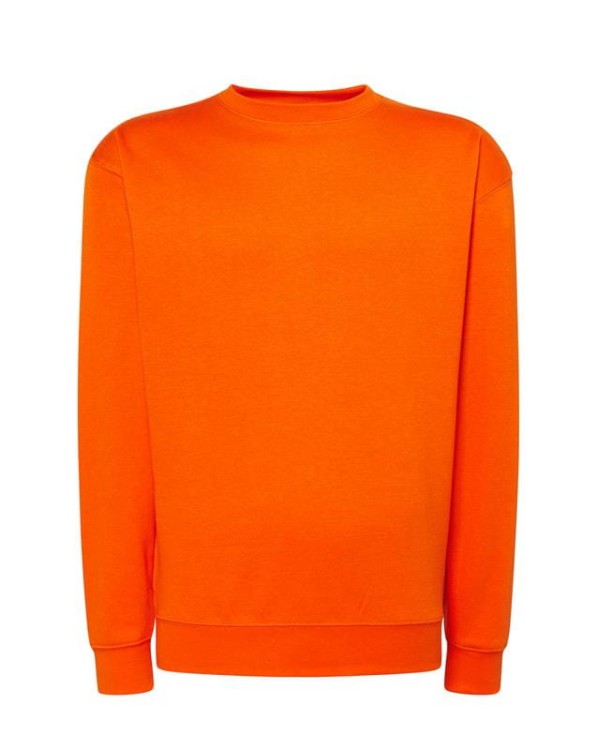 Bluza sweatshirt orange męska z haftem nadrukiem logo firmy 290g 290 kolor OR bluza sweatshirtjhktshirt_swra290_or_back (2).jpg