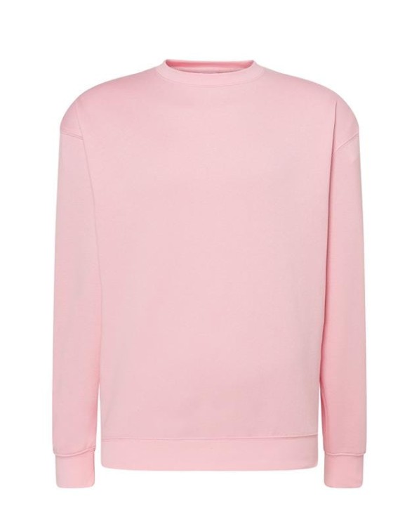 Bluza sweatshirt pink męska z haftem nadrukiem logo firmy 290g 290 kolor PK bluza sweatshirtjhktshirt_swra290_pk_back (2).jpg