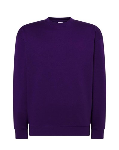 Bluza sweatshirt purple męska z haftem nadrukiem logo firmy 290g 290 kolor PU bluza sweatshirtjhktshirt_swra290_pu_back (2).jpg