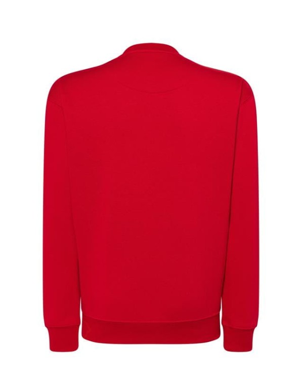 Bluza sweatshirt red męska z haftem nadrukiem logo firmy 290g 290 kolor RD bluza sweatshirtjhktshirt_swra290_rd_back (1).jpg