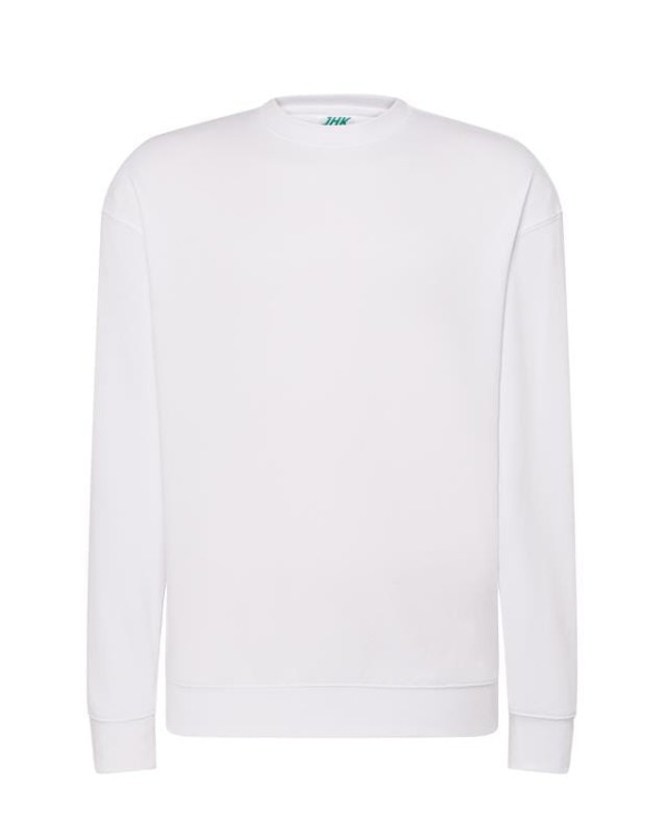 Bluza sweatshirt white męska z haftem nadrukiem logo firmy 290g 290 kolor WH bluza sweatsh (2).jpg