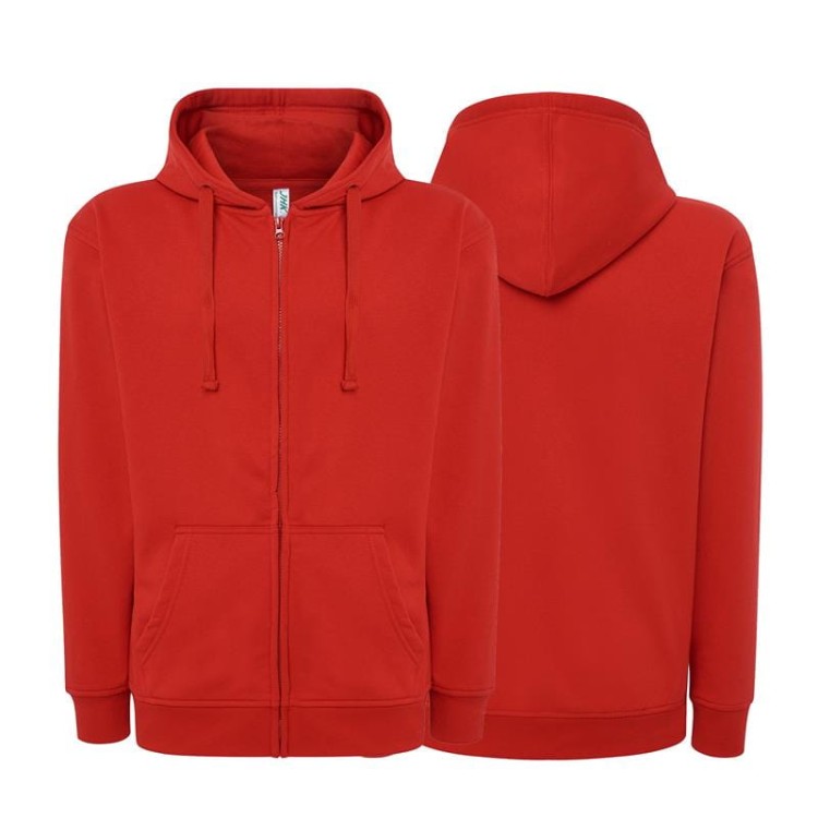 Bluza dresowa red męska z haftem nadrukiem logo firmy 290g SWUA HOOD SWEATSHIRT kolor RD bluza dresowa.jpg