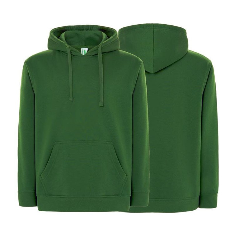 Bluza dresowa bottle green męska z haftem nadrukiem logo firmy 290g SWRA KNG kolor BG bluza dresowa.jpg