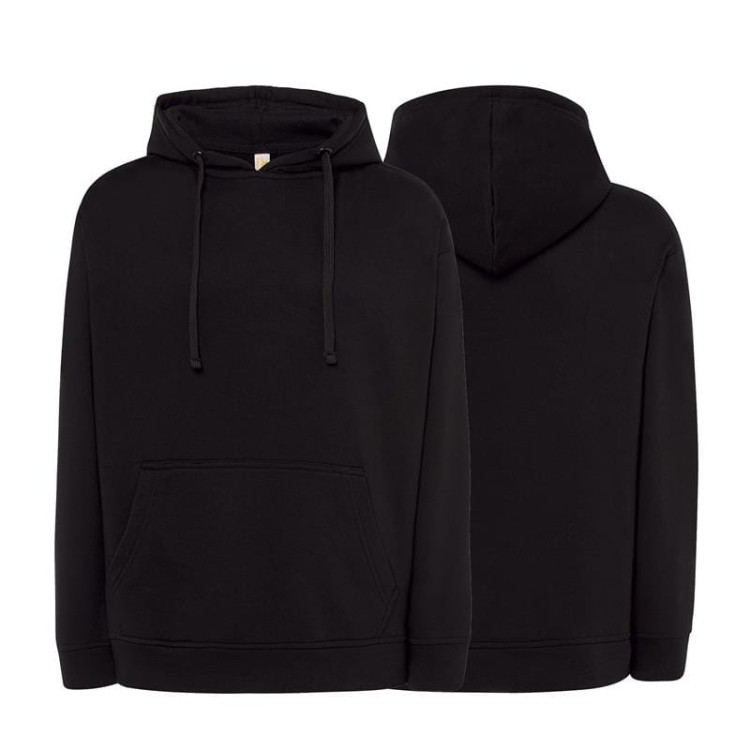 Bluza dresowa black męska z haftem nadrukiem logo firmy 290g SWRA KNG kolor BK bluza dresowa.jpg
