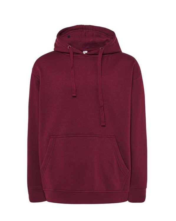 Bluza dresowa burgundy męska z haftem nadrukiem logo firmy 290g SWRA KNG kolor BU bluza dresowajhktshirt_swrakng_bu_side (2).jpg