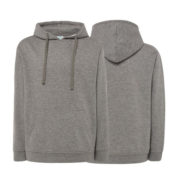 Bluza dresowa grey melange męska z haftem nadrukiem logo firmy 290g SWRA KNG kolor GM bluza dresowa.jpg