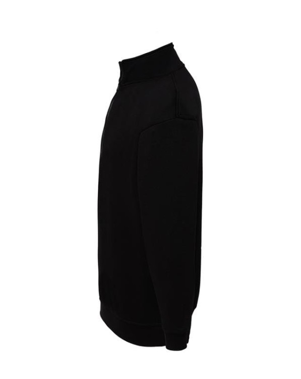 Bluza dresowa black męska z haftem nadrukiem logo firmy 290g SWRA ZIP kolor BK bluza dresowajhktshirt_swrazip_bk_side (1).jpg