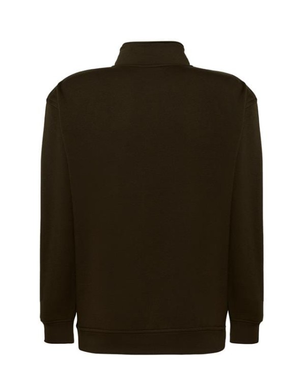 Bluza dresowa khaki męska z haftem nadrukiem logo firmy 290g SWRA ZIP kolor KH bluza dresowajhktshirt_swrazip_kh_side (3).jpg