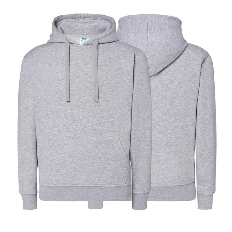 Bluza dresowa ash melange damska z haftem nadrukiem logo firmy 290g SWUL KNG KANGAROO LADY kolor AS bluza dresowa.jpg