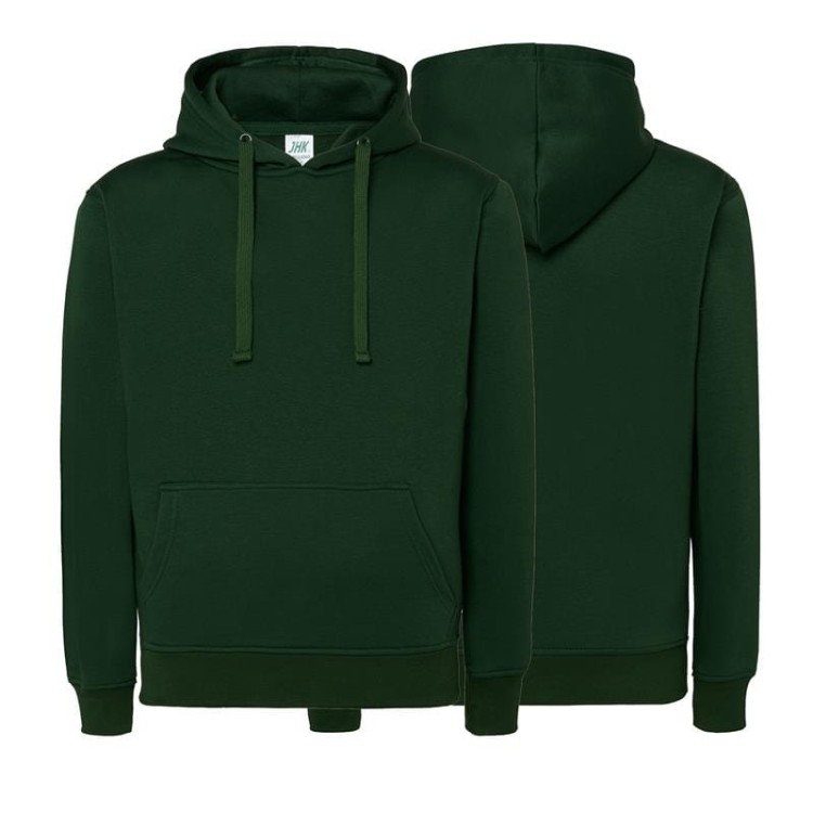 Bluza dresowa bottle green damska z haftem nadrukiem logo firmy 290g SWUL KNG KANGAROO LADY kolor BG bluza dresowa.jpg