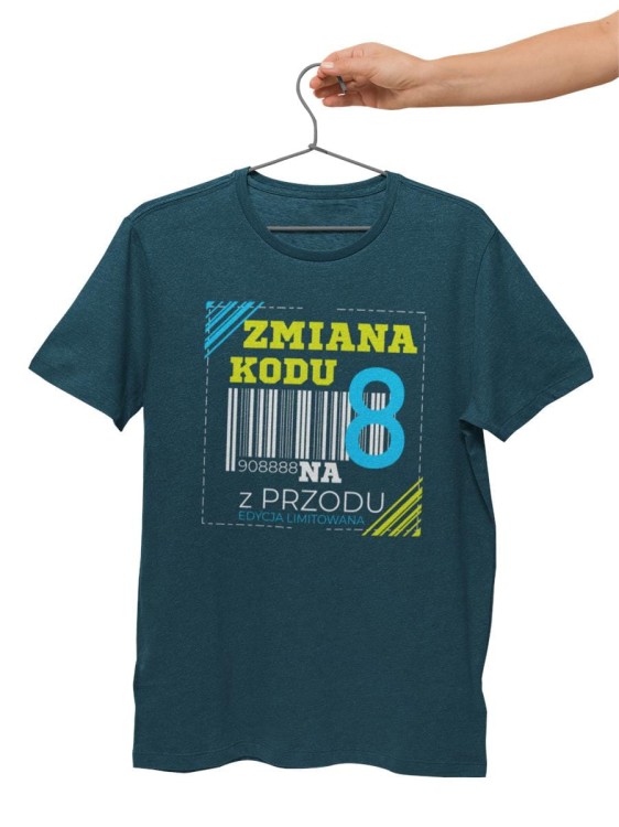 Koszulka na 80lat prezent na urodziny Zmiana kodu na 8 z przodu DTF (2).jpg