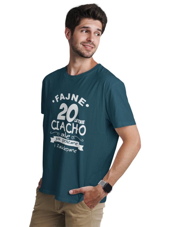 Koszulka na 20 lat urodziny prezent na dwudziestkę Fajne 20letnie ciacho, ale już polizane i zaklepane  (6).jpg