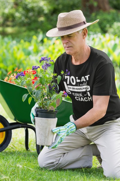 Koszulka na prezent 70 lat urodziny na siedemdziesiątkę 70 lat i nadal na oryginalnych częściach sito (5).jpg