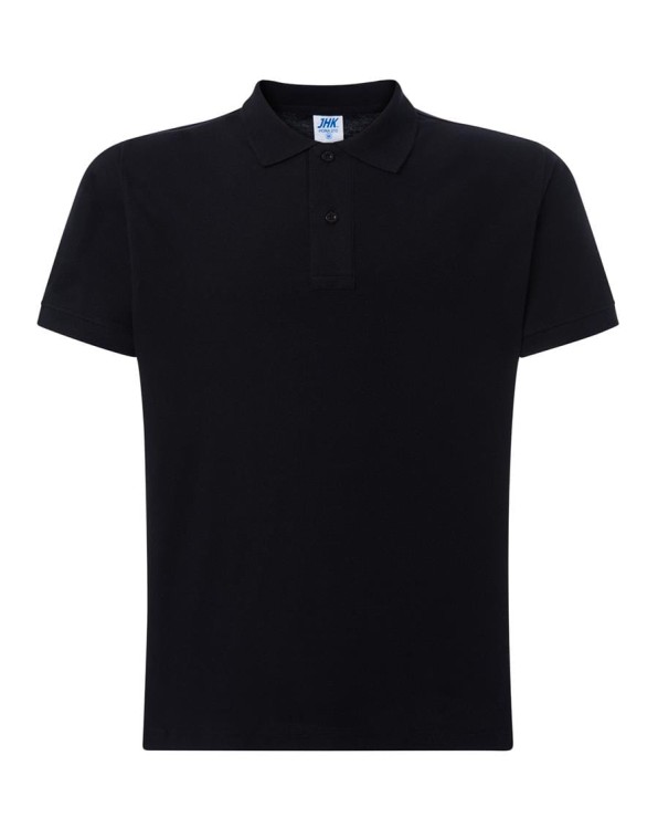 Koszulka polo black męska z haftem nadrukiem logo firmy 210g PORA 210 kolor BK koszulka polojhktshirt_pora210_bk_side (2) (Copy).jpg