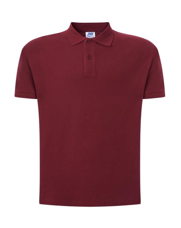 Koszulka polo burgundy męska z haftem nadrukiem logo firmy 210g PORA 210 kolor BU koszulka polojhktshirt_pora210_bu_side (2) (Copy).jpg