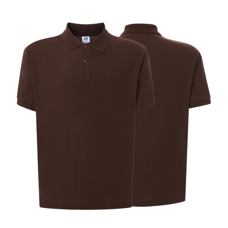 Koszulka polo chocolate męska z haftem nadrukiem logo firmy 210g PORA 210 kolor CH koszulka polo (Copy).jpg