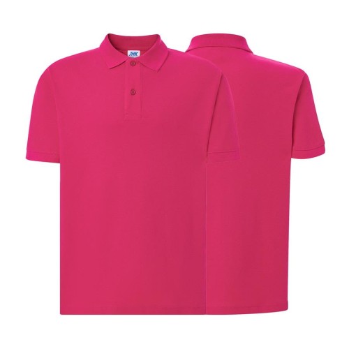 Koszulka polo fucsia męska z haftem nadrukiem logo firmy 210g PORA 210 kolor FU koszulka polo (Copy).jpg