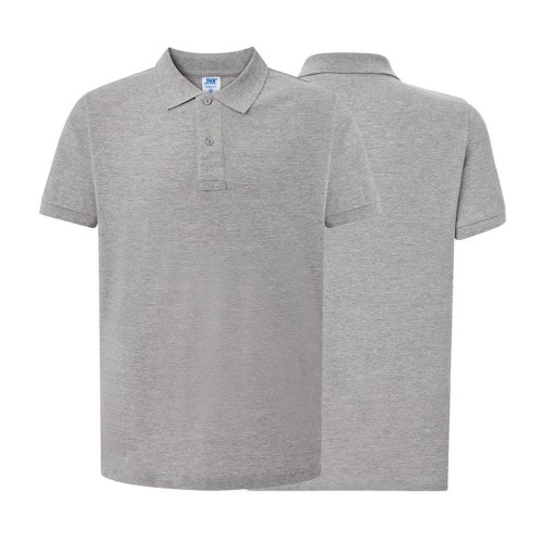 Koszulka polo grey melange męska z haftem nadrukiem logo firmy 210g PORA 210 kolor GM koszulka polo (Copy).jpg
