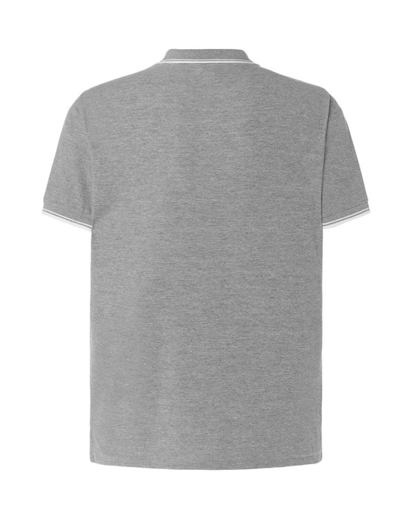 Koszulka polo grey melangewhite męska z haftem nadrukiem logo firmy 210g PORA 210 kolor GMWH koszulka polojhktshirt_pora210_gmwh_side (3) (Copy).jpg