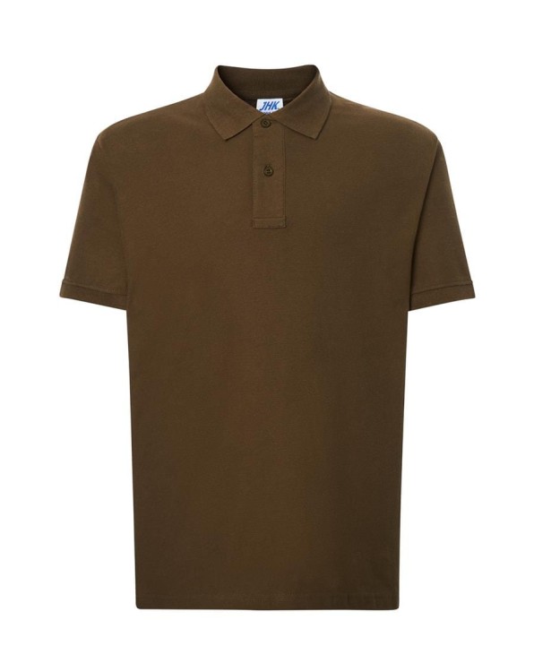 Koszulka polo khaki męska z haftem nadrukiem logo firmy 210g PORA 210 kolor KH koszulka polojhktshirt_pora210_kh_side (2) (Copy).jpg