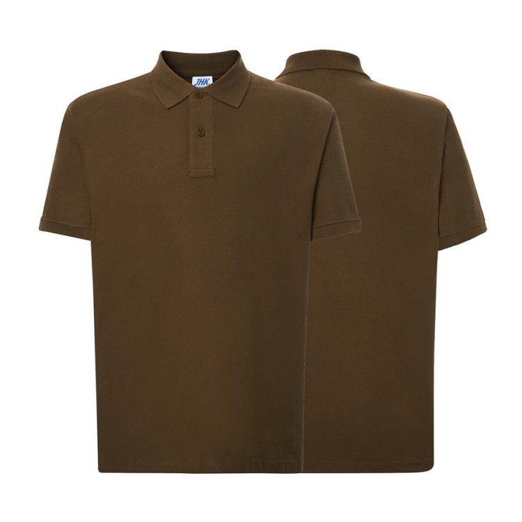 Koszulka polo khaki męska z haftem nadrukiem logo firmy 210g PORA 210 kolor KH koszulka polo (Copy).jpg
