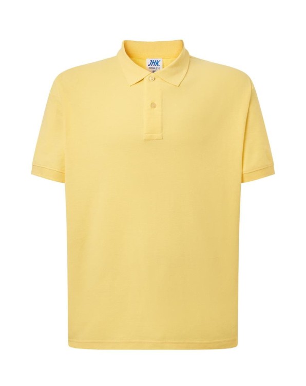 Koszulka polo light yellow męska z haftem nadrukiem logo firmy 210g PORA 210 kolor LY koszulka polojhktshirt_pora210_ly_side (2) (Copy).jpg