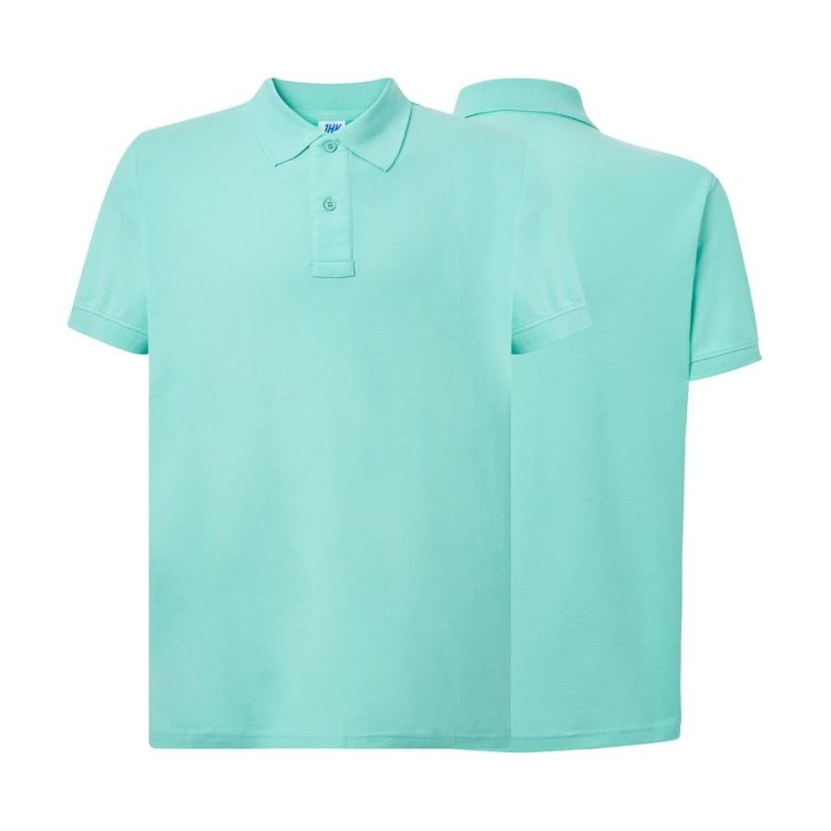 Koszulka polo mint green męska z haftem nadrukiem logo firmy 210g PORA 210 kolor MG koszulka polo (Copy).jpg
