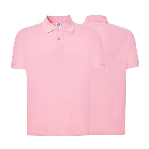 Koszulka polo pink męska z haftem nadrukiem logo firmy 210g PORA 210 kolor PK koszulka polo (Copy).jpg
