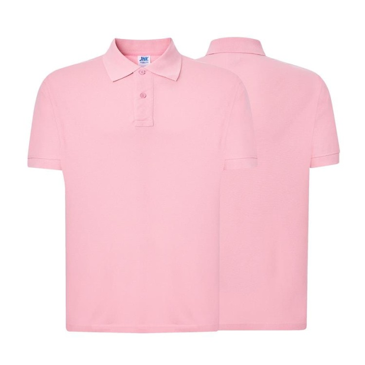 Koszulka polo pink męska z haftem nadrukiem logo firmy 210g PORA 210 kolor PK koszulka polo (Copy).jpg
